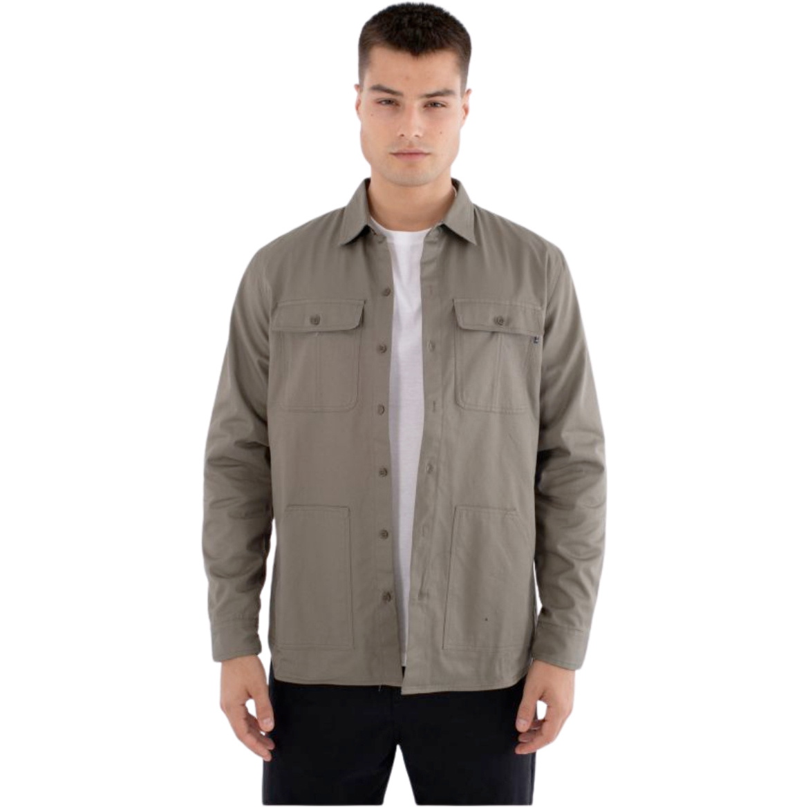 2026 Hurley Mens Worker Flannel Lined Shirt MVSEU00008 - Army